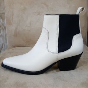 Everlane Womens Western Chelsea Boot Bone White